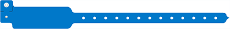 Bracelet Adult Write-On Vinyl Blue Waterproof 12' Wide Face by Price Chopper Medical  ID 202